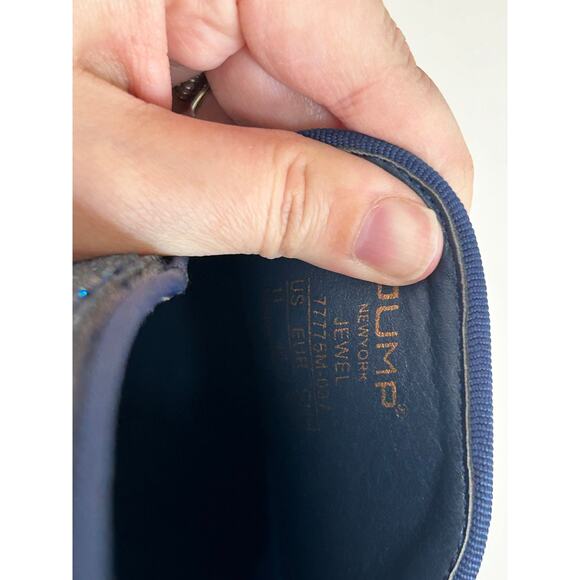 Jump New York J75 Blue Rhinestone Embellished Sparkle Smoking Slipper Loafer main image 6